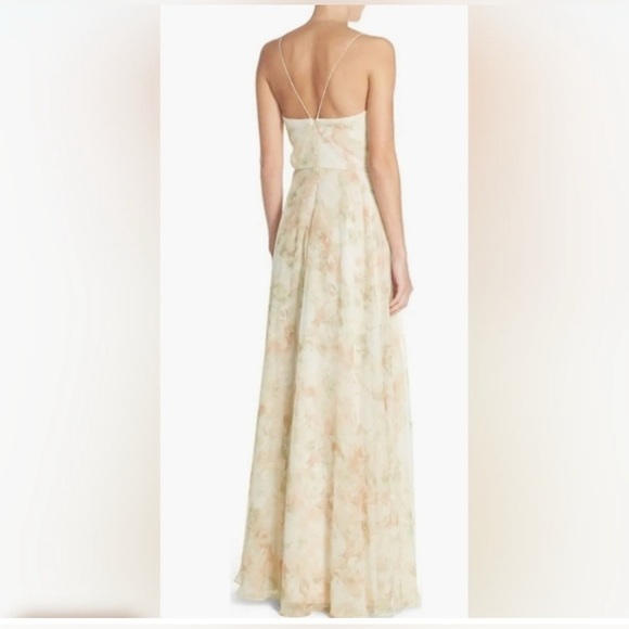 Anthropologie Jenny Yoo size 8 Liana Chiffon Maxi Special Occasions Dress - Picture 3 of 16